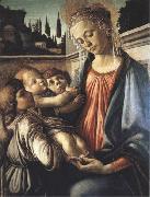 Madonna and Child with two Angels Sandro Botticelli